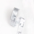 Glitzerndes silbernes Paillettenband für DIY-Bastelarbeiten und Kleiderbesatz - Silber (2.7cm*5 Yards)