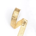 Funkelndes Gold-Paillettenband auf Rolle für Tanzkostüme und Kleider-Accessoires - Gold (2.7cm*5 Yards)