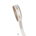 Wit decoratief lint met gouden I MISS YOU foliebedrukking op een kartonnen kern - Wit [2.5cm*45 Yards] 29#