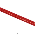 Red 2.5cm grosgrain ribbon with gold love you forever foil print for gift wrapping - 26# / Red