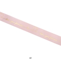 Nastro in gros-grain rosa con scritte dorate Heartbeat e Love You Forever per regali - 61# (2,5 cm * 33 Yard) / Rosa Chiaro