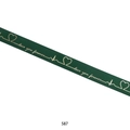 Nastro canneté verde scuro con stampa Love You Forever oro rosa e cuoricini - 587# (2,5 cm * 33 Yard) / verde scuro