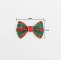 Mini lazo navideño a cuadros rojo y verde con dimensiones de 3,8 cm por 2,5 cm - Estilo 4 (3.8cm*2.5cm)