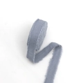 Frayed edge cotton linen ribbon in dusty blue for gift wrapping and flower bouquets - Light Gray (2cm*9m) 100#