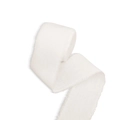 Cinta de gasa blanco marfil con bordes deshilachados para ramos de novia y regalos - 4cm*5m de Largo / Blanco Roto