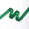 Smaragdgroene paillettenband in golfvorm voor DIY-kostuums en danskleding accessoires - 2cm*3 Yards / Groen