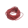 Flat faux suede cord in dark red color for DIY jewelry and gift box decoration - 6 Meters / Burgundy