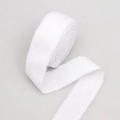 White frayed edge chiffon ribbon roll for bouquet wrapping and gift packaging - Bleached White (2cm*9m) 1#