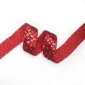 Glinsterend rood paillettenlint voor DIY-danskostuums en creatieve kledingdecoratie - 3.5cm*3 Yards / Rood