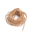 Light brown flat faux leather cord spool for handmade DIY crafts and jewelry making - 6 Meters / Light Kraft