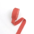 Frayed edge handmade linen ribbon in rust red for bouquet gift wrapping - Brick Red (2cm*9m) 106#