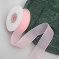 Roll of light pink semi-transparent jelly yarn ribbon for gift wrapping and DIY crafts - 2.5cm*100 Yards / Pink