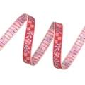 Cinta de jacquard roja vintage con bordados florales coloridos para ropa y costura - 14# Hojas Rosa Purpura