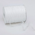 Weiße halbtransparente Organza-Schleife Rolle mit Schimmer für DIY-Bastelarbeiten und Geschenke - 0.6cm*500 Yards / Weiß