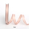 Pink wavy edge organza ribbon 1cm wide for gift wrapping and DIY flower bouquets - 1cm*25 Yards / Pink