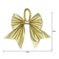 Goldener Glitzer-Schleifen-Anhänger mit Schlaufe, Größe 24cm x 29cm für DIY Dekoration - Gold (24*29cm)