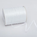 Einzelne Rolle weißes Organzaband mit dezentem Glitzer auf einer weißen Pappspule - 0.3cm*1000 Yards / Weiß