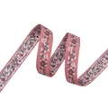 Ruban brodé rose poudré avec petites fleurs colorées de 2cm pour décor de vêtements - 【2cm*50 Yards】 Rose