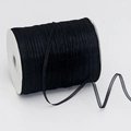 Schwarzes halbtransparentes Chiffonband auf Rolle für DIY-Handwerk und Geschenkverpackungen - 0.3cm*1000 Yards / Schwarz