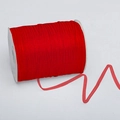 Vibrant red 3mm sheer chiffon ribbon on white spool for gift wrapping and DIY crafts - 0.3cm*50 Yards / Red