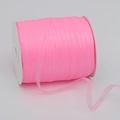 Pink sheer chiffon ribbon roll for gift wrapping and DIY crafts with pearlescent finish - 0.6cm*50 Yards / Pink