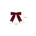 Fiocco in velluto rosso scuro per artigianato e regali, misura 6,5cm per 6,5cm - 6.5cm*6.5cm / Rosso