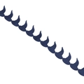 Nastro decorativo a onde blu navy per lavori fai da te di Halloween e cucito - Stile Cappello da Strega / 2cm x 5 Yard