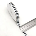Nastro a quadretti bianco e nero da 10mm su rocchetto con righello per decorazioni DIY - Taglia Personalizzata / Scacchi Bianco Nero