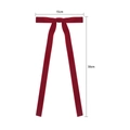 Nœud en velours rouge foncé 15x30cm pour sapins de Noël et emballages cadeaux - Rouge (15x30)
