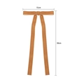 Nœud de ruban en velours caramel pour sapin de Noël avec dimensions de 15x30cm inclus - 15cm x 30cm / Jaune