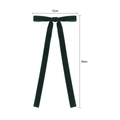 Nœud en velours vert foncé avec de longs rubans 15x30cm pour décorations de Noël - 15cm x 30cm / Vert