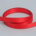 Red polyester satin ribbon with gold metallic edges for gift wrapping DIY projects - Red Gold Edge (235)