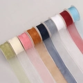 Rotoli di nastri in organza trasparente da 2,5cm in colori assortiti per il fai-da-te - Combo Multicolore