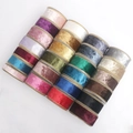 10cm wide velvet Christmas ribbon rolls with gold edges in various colors - Other Colors Custom / Multicolor Combo