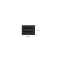 Handmade embroidery sewing labels in black with brown text size 1.95cm x 1.5cm - Black Classic Style (Hand Made) / 1.5cm*1.95cm