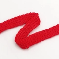 Nastro in maglia rosso acceso per bambole natalizie e decorazioni regalo fai da te - Rosso