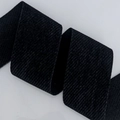 Schwarzes Samtband mit vertikaler Köperstruktur für DIY-Haarschmuck und Handarbeiten - Breiter Stil / Black (10#)