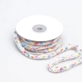 Cordoncino intrecciato a tre colori con pois colorati su rocchetto per accessori fai-da-te - Colorato