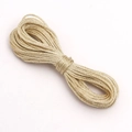 1mm goldfarbenes geflochtenes Seil für DIY-Weihnachtsgeschenkverpackungen - Champagner / 5 Meter