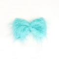 Lazo de peluche azul claro para accesorios de pelo DIY y decoración navideña - 15cm*24cm / Azul Lago