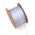 Hellblaues 0,3 cm Rüschen-Spitzenband für DIY-Haarschmuck und Geschenkverpackungen - Große Bulk Spule / Blau