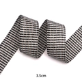 Nastro intrecciato oro rosa da 3,5 cm con motivo a scacchi metallici per accessori fai da te - Rotolo Lungo Largo (3.8cm*100码)