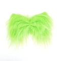 Alas de felpa verde fluorescente para decoración de diademas navideñas DIY - 15cm*24cm / Verde Fluorescente