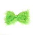 Fiocco decorativo in peluche verde neon per accessori per capelli e decori natalizi - 15cm*24cm / Verde