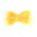 Fiocco mostro di peluche giallo brillante in finta pelliccia per accessori fai-da-te - 15cm*24cm / Giallo