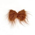Accesorio de pelo de peluche marrón para diademas navideñas y manualidades caseras - Café (10*15cm)