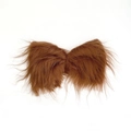 Fiocco in peluche di pelliccia sintetica marrone per accessori per capelli fai-da-te - 15cm*24cm / Marrone