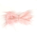 Fiocco rosa in pelliccia sintetica di peluche per ghirlande natalizie fai-da-te - 15cm*24cm / Colore loto