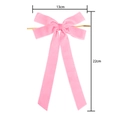 Rosa Samtschleife für Weihnachten mit langen Bändern, 13 cm breit und 22 cm lang - Rosa Gold Bindedraht (S36#) / 13cm x 22cm