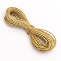 1mm geflochtenes Goldseil für Weihnachtsverpackungen und Bastelarbeiten - Gold / 5 Meter
